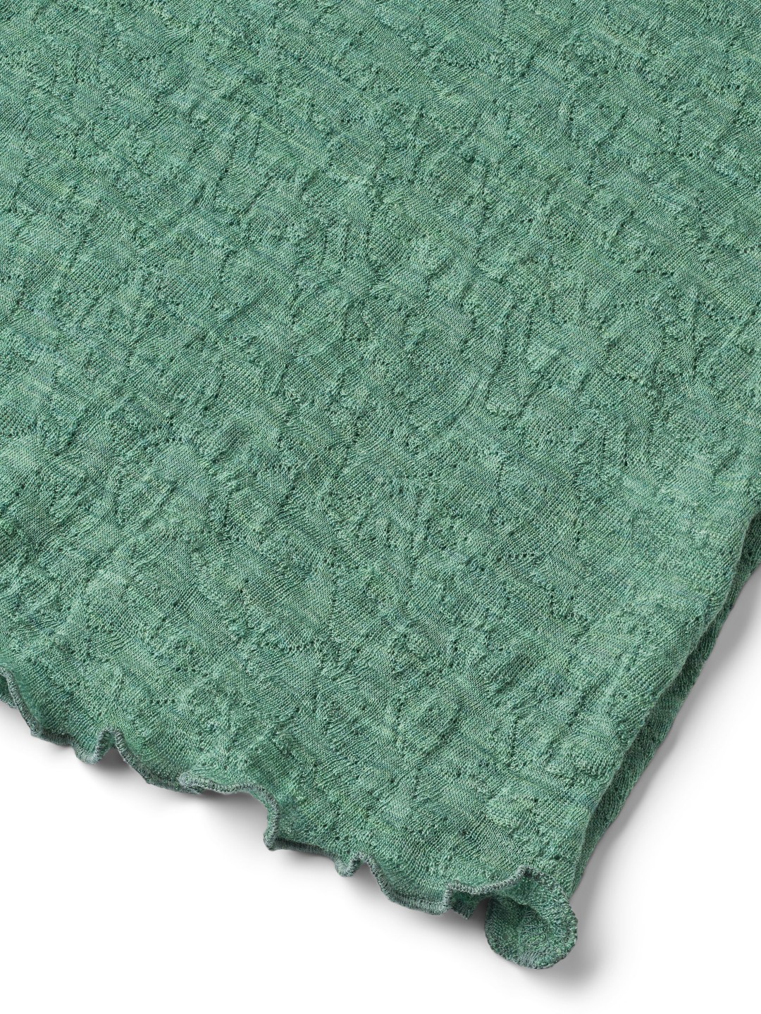 Oversize dress jacquard merino